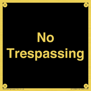 No Trespassing